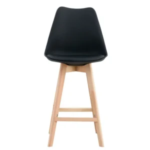 mobiliario-contract-taburete torre su madera negro cojin negro 3